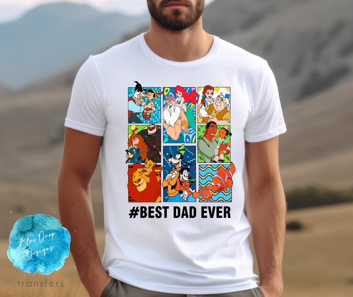 Character Dad Heat Transfer