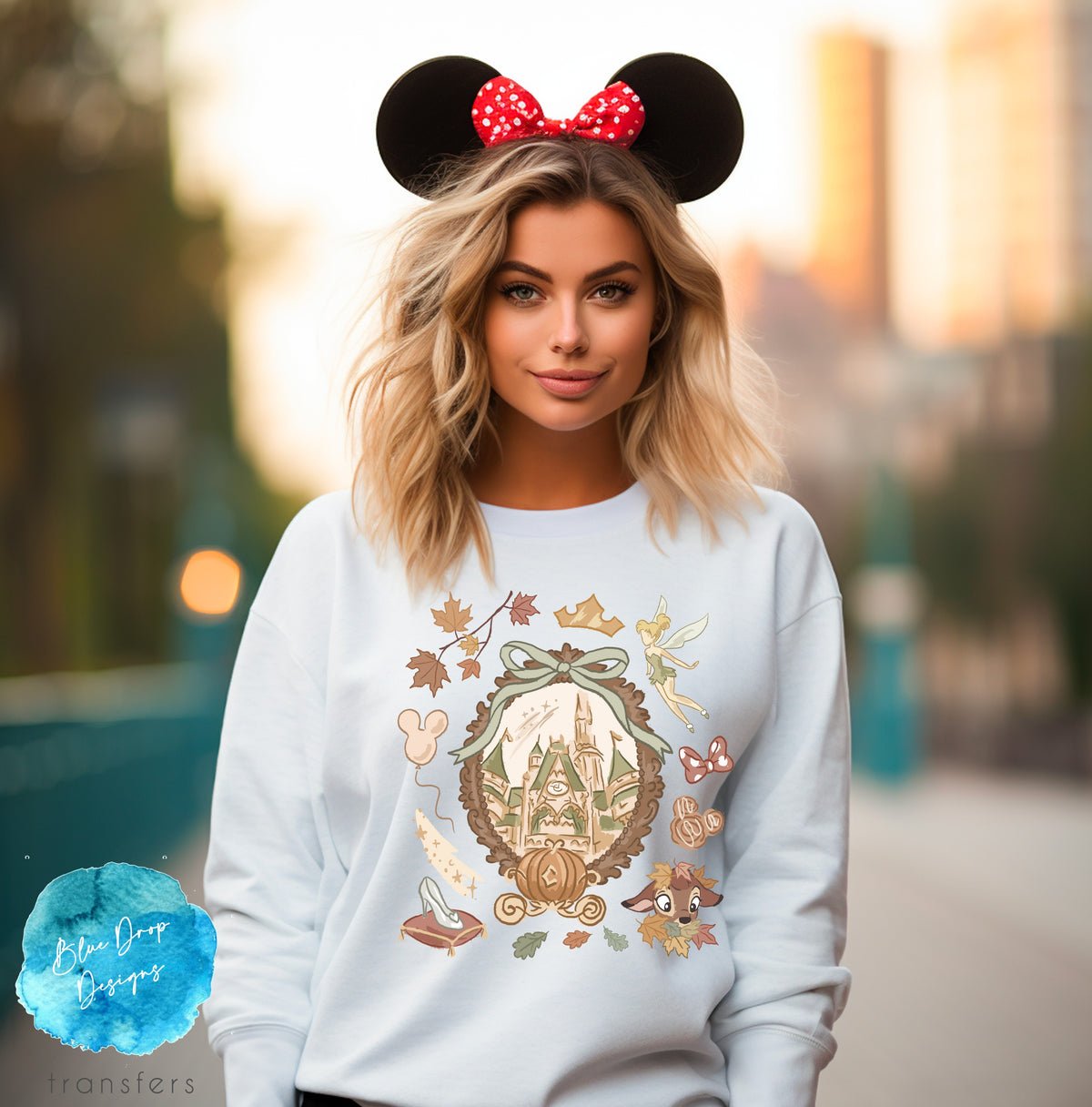 Fall Castle Full Color Heat Transfer