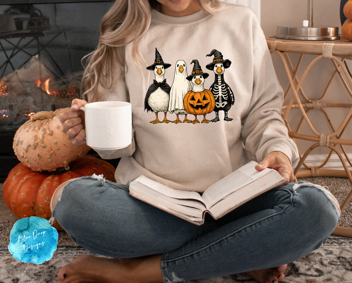 Halloween Geese Full Color Heat Transfer