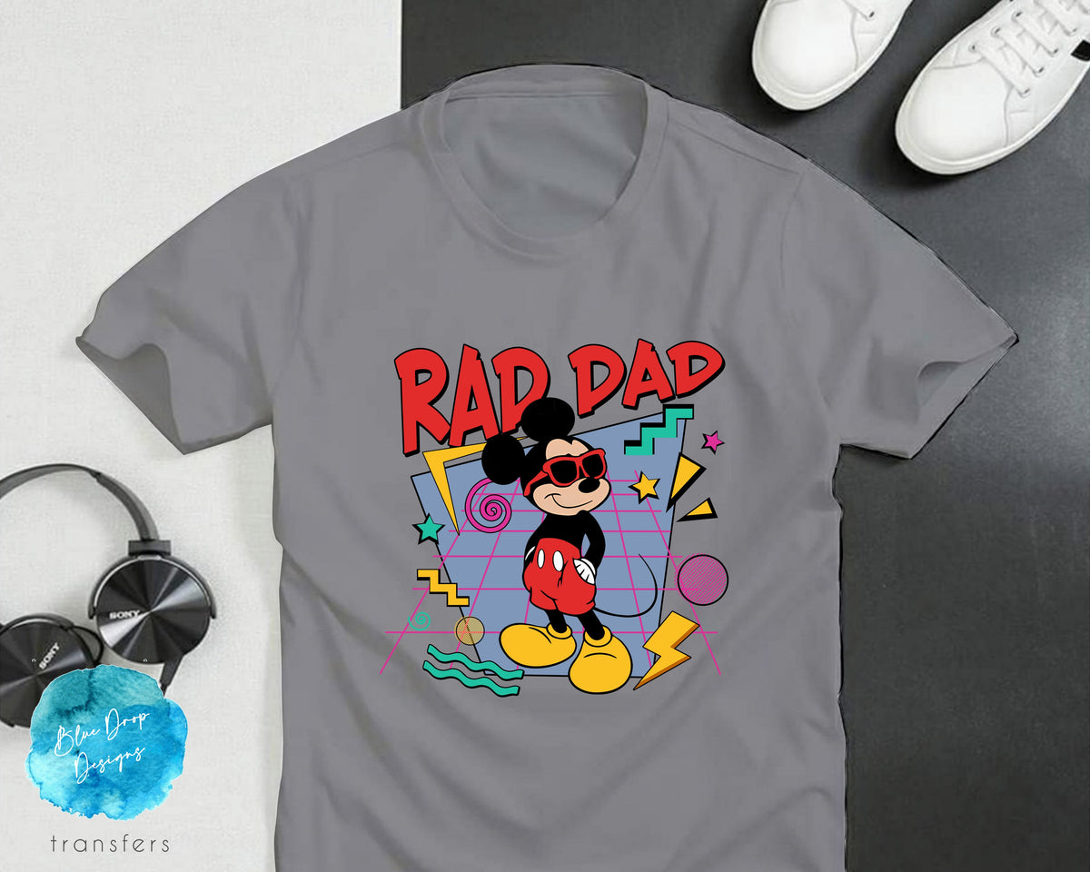 Mouse Dad Full Colour Heat Transfer