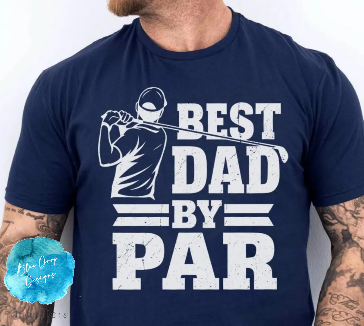 Golf Dad Full Colour Heat Transfer