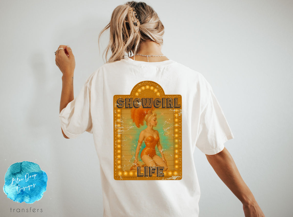 Showgirl Back Taylor Full Color Heat Transfer