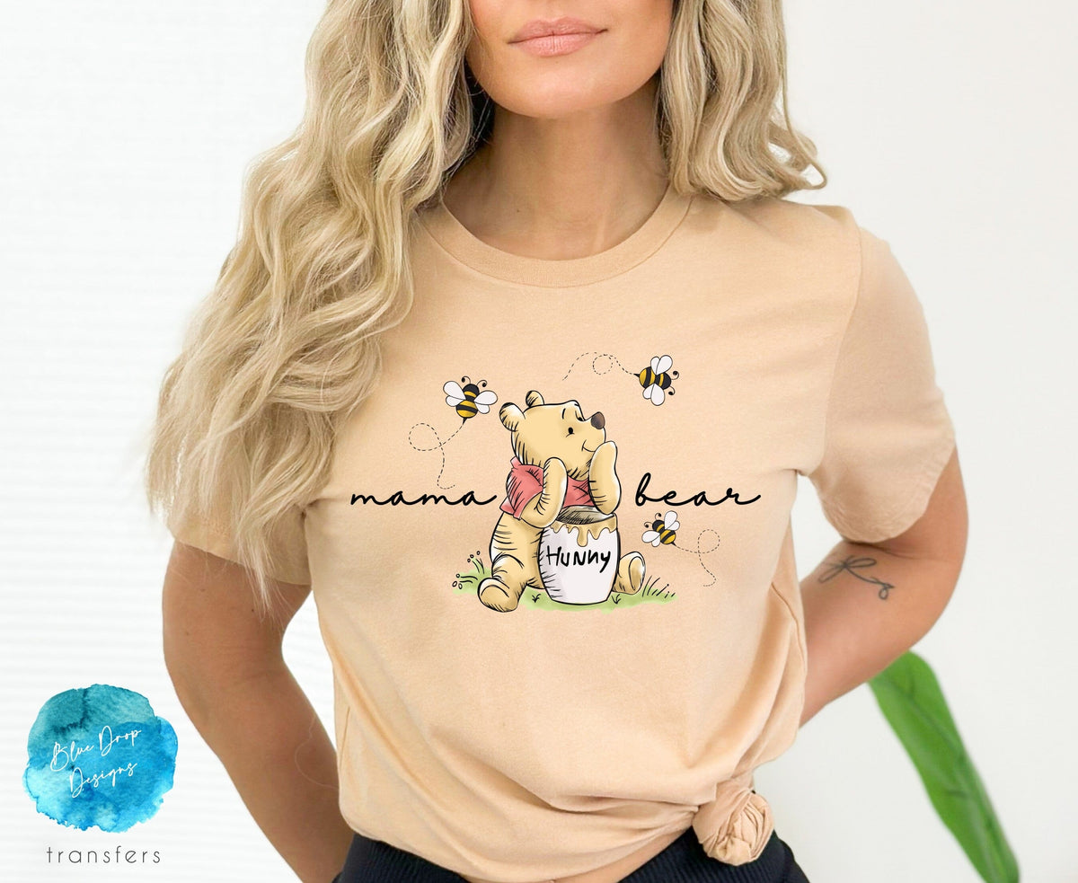 Mama Bear Pooh Full Colour Transfer – Blue Drop Transfers