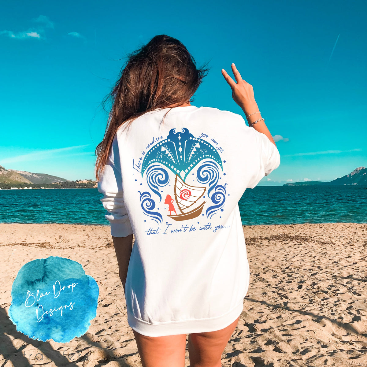 Polynesian Manta Full Color Heat Transfer